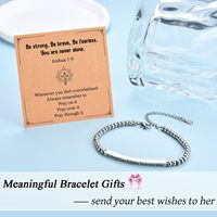 Pulsera de Tubo Curvo con Cuentas Plateadas de Acero Inoxidable 304 de Alta Calidad de 4 mm, Logotipo Personalizado con Láser, Letra, Joyería de Moda Diaria