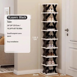 Detachable Multi-Layer Shoe Rack Colorful Simple Household Storage Cabinet Efficient Space Saving <b>Solution</b> - Product Image 6
