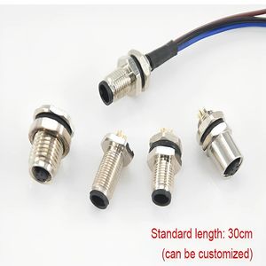 M5レセプタルコネクタM5男性用バックマウントソケットはんだ型3ピン4ピンフロントロックM5ワイヤーケーブルコネクタ付き - Product Image 3