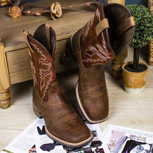 <span class=keywords><strong>Bottes</strong></span> de cowboy pour hommes très vendues, fabrication sur mesure, <span class=keywords><strong>cuir</strong></span> de vachette de haute qualité, <span class=keywords><strong>bottes</strong></span> de cowboy western, nouveau style, chaussures pour hommes - Product Image 1