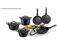 Bon prix Nouveau produit Casseroles Casseroles Batterie de cuisine Die Cast Batterie de cuisine antiadhésive Aluminium antiadhésif Batterie de cuisine