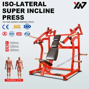 Kommerzielle Trainings geräte Platte geladen Bodybuilding ISO seitliche Super-Schräg presse