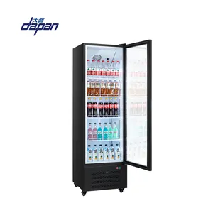 Refrigeradores para geladeira upright, equipamento de refrigeração com exibição de vidro vertical, venda no atacado de superfície comercial