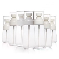 Flacon pulvérisateur vide en plastique, bouteille pour cheveux, Lotion et crème, soins de la peau, rond, PETG, 80/100ml, 1 pièce