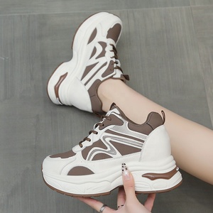 Dropshipping Baskets à plateforme et à talons compensés avec logo personnalisé 2025 Nouvelles chaussures décontractées confortables pour femmes - Product Image 4