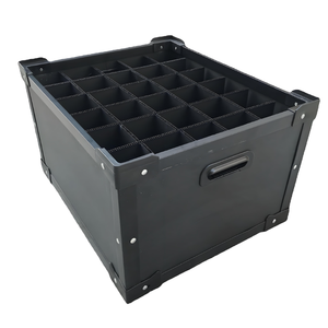Coroplast khung Thùng tổ chức với tách rào cản nhựa lưu thông hộp với thẻ Dao sóng <span class=keywords><strong>PP</strong></span> tàu lưu trữ hộp - Product Image 1