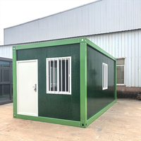 Maison conteneur mobile de 20 pieds en acier léger, de haute qualité, durable, anti-corrosion, écologique, alimentée à l'énergie solaire, étanche et mobile, pour bureau.
