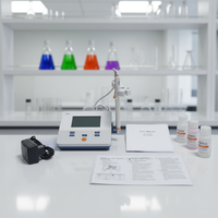 pH-mètre de base PH100B avec grand écran de 6 pouces pour usage éducatif