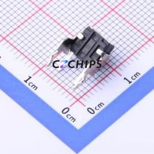 TC-00100G-050C Tactile Switch Through hole Component (THT) Switch Single Pole Single Throw Round Button Right Angle Insert 6.2mm - Product Image 2