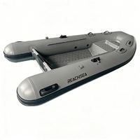 Bateau semi-rigide (RHIB) de 3,2 m avec coque en aluminium, gonflable, pour 5 personnes, avec compartiment de proépilote en aluminium, luxe, pour usage offshore, fabriqué en Chine