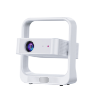 Mini projecteur domestique de haute qualité, nouveau modèle d'usine, avec applications intégrées, autofocus et correction automatique de la distorsion trapézoïdale 180° °   Rotatif