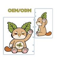 Peluche hybride mignonne en forme d'animal de dessin animé, koala et girafe, jouet en peluche doux, ODM OEM