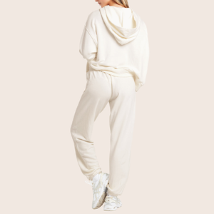 Tuta Sportiva Casual Premium da Donna - Set <span class=keywords><strong>2</strong></span> Pezzi Vestibilità Ampia Effetto Snellente per Corsa, Palestra e Fitness |   Logo Personalizzato Disponibile - Product Image 2