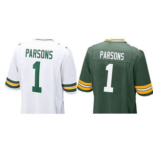 2025 Neue billige Top genähte American Football Trikots Green Bay 1 Micah Parsons - Product Image 1