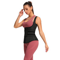 HEXIN Ceinture amincissante avec logo personnalisé pour la perte de poids, gilet façonnant le tissu respirant en latex et élasthanne grande taille