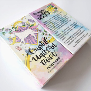 Juego de Cartas de <span class=keywords><strong>Tarot</strong></span> de Papel Imprimible Personalizado de Alta Calidad, Cartas de Juego de Intercambio, Cartas de <span class=keywords><strong>Tarot</strong></span> de Gato con Guía - Product Image 3