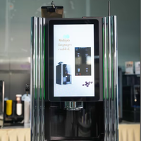 Distributeur automatique de café commercial à écran tactile, 9 boissons, pression 9 bars, chaudière en acier inoxydable, écoénergétique