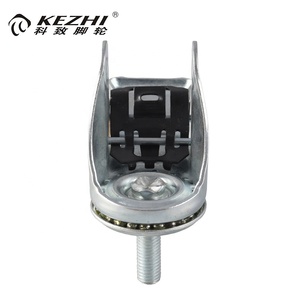 Vente chaude tige filetée roulette pivotante 4 roues pu avec frein pour une chariots pour trois étages brouette - Product Image 4