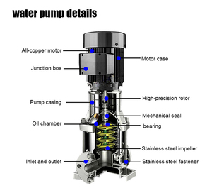 Electric Vertical <strong>Multi-stage</strong> Pipeline Centrifugal Water <strong>Pump</strong> Cost Vertical Multistage Centrifugal <strong>Pump</strong> - Product Image 2