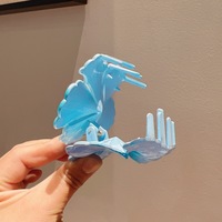 Nouvelle Arrivée Chaude YT Pince à Cheveux Fleur d'Hibiscus Hawaïenne 8 cm, Clip en Forme de Coquillage Scintillant pour Femmes