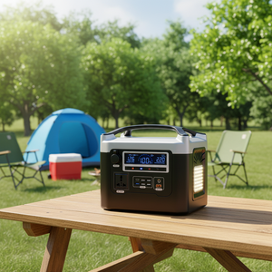 สถานีไฟฟ้าพกพา 600W คลื่นไซน์บริสุทธิ์ เครื่องกำเนิดพลังงาน<span class=keywords><strong>แสงอาทิตย์</strong></span> MPPT แบตเตอรี่ LiFePO4 สำหรับตั้งแคมป์ ใช้ในบ้าน กรณีฉุกเฉิน ทำงานกลางแจ้ง - Product Image 2