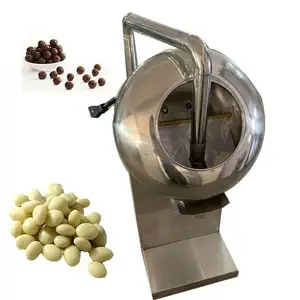 Industrial Peanut Flour Breading Candy Coating Pan Machine Nuts Chocolate Small Candy Dragee Machine
