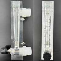 Débitmètre de gaz acrylique de haute qualité avec débitmètres d'air de panneau de rotamètre d'air de soupape réglable