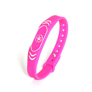 Bracelet en silicone NFC imperméable personnalisé 13,56 MHz NTAG 215 216 Bracelet RFID avec code QR - Product Image 1
