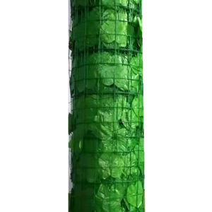 Green Wire <b>Mesh</b> <b>Netting</b> With Pe Leaves Square Hole For Slope Protection And Decoration 100kg Capacity Hebei Origin - Product Image 5