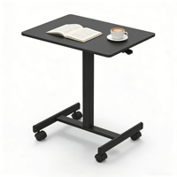 Table de travail ergonomique mobile à vérin pneumatique pour ordinateur portable, bureaux à domicile, bureau assis-debout, bureau à vérin à gaz