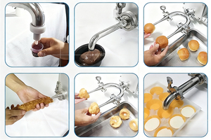 Nuova Macchina Automatica Elettrica in Acciaio Inox 304 per Riempimento di Biscotti, Formaggio, Cupcake e <span class=keywords><strong>Gelato</strong></span> - Product Image 6
