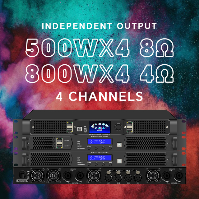 GAP-DP4000 Professional 4-Channel Power Audio Amplifier DSP Processor Digital Amplifier From Manufacturer Receivers Amplifiers