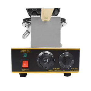Machine à gaufres bulles professionnelle électrique à revêtement antiadhésif, simple tête, réglable, pour cornets à œufs, avec minuterie, pour stand alimentaire - Product Image 5