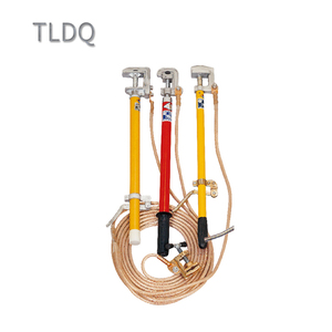 Ensemble de piquet de terre portable avec fil de mise à la terre et pince, piquet de terre en cuivre - Product Image 2