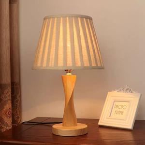 Nordic Style Solid <b>Wood</b> <b>Bedside</b> Table <b>Lamp</b> with Dimmable Soft Warm White Light Night Light Natural <b>Wood</b> Color for Home Hotel Use - Product Image 2