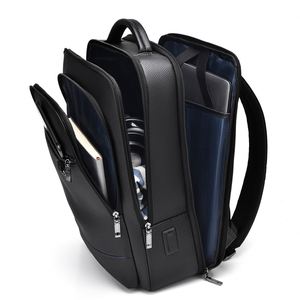 OEM Wholesale PU Business Laptop <b>Backpack</b> with USB Charging Port Multi Pocket 15.6 Inch <b>Faux</b> <b>Leather</b> Travel School <b>Backpack</b> - Product Image 4