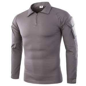 Combinaison de randonnée camouflage pour homme, vêtements tactiques camouflage en coton à séchage rapide à manches longues - Product Image 3