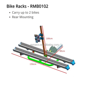Équipement de camping <span class=keywords><strong>pour</strong></span> le voyage tout-terrain B2B, porte-vélos portable léger et robuste 2 pièces, capacité de 200 lb, plateforme de vélo montée sur <span class=keywords><strong>attelage</strong></span>, voyage tout-terrain - Product Image 6