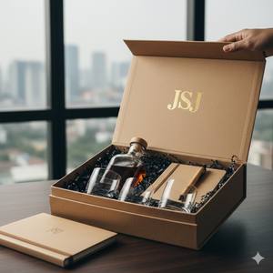 กล่องกระดาษแข็งคุณภาพสูงสำหรับบรรจุไวน์ร้อนพร้อมธีมวันหยุดฤดูหนาวและกล่องของขวัญเครื่องดื่มแอลกอฮอล์สำหรับคริสต์มาส - Product Image 2