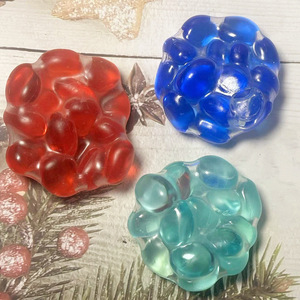 Juguete Antiestrés de Piedras de Rubí, Esmeralda y Zafiro, Bolas Sonoras Portátiles para Apretar, Juguete Sensorial - Product Image 5