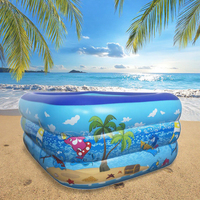 Couverture de piscine rectangulaire en PVC WT250815P03 10'x6'7" compatible avec le chlorinateur, accessoires pour piscine pour enfants 33" X 2.00" X 84cm