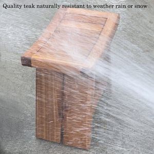 Banco doccia naturale legno di <span class=keywords><strong>Teak</strong></span> indonesiano pesante sgabello costruito robusto con comodo sedile curvo e ripiano di stoccaggio. - Product Image 6