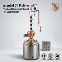 Alambic de reflux en cuivre à double usage pour eau et alcool, équipement de distillation de whisky domestique, prix de gros, vente chaude
