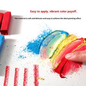 Juego de Tizas Personalizadas para Estudiantes y Profesionales, Dibujo Artístico a Mano, Colores Pastel para Pizarra, 12 Tizas de Colores - Product Image 4