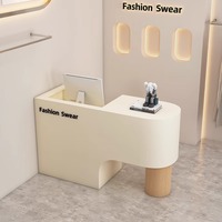 Bureau d'accueil moderne en bois laqué durable pour femmes, idéal pour les hôtels, les centres commerciaux, les écoles et les espaces commerciaux