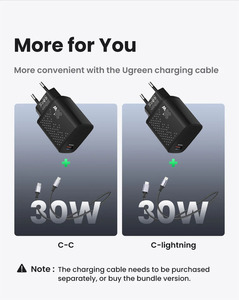 Caricabatterie USB Tipo <span class=keywords><strong>C</strong></span> PD30W Rapido con Spina EU, Ricarica Veloce PD3.0 per <span class=keywords><strong>iPhone</strong></span> 17 16 15 13 12 11 Pro Max, <span class=keywords><strong>Caricatore</strong></span> Rapido per Telefoni Cellulari - Product Image 2