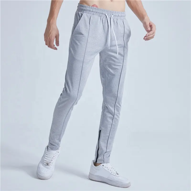 Ankle Zipper Printing Sweatpants Plain Joggers Pants