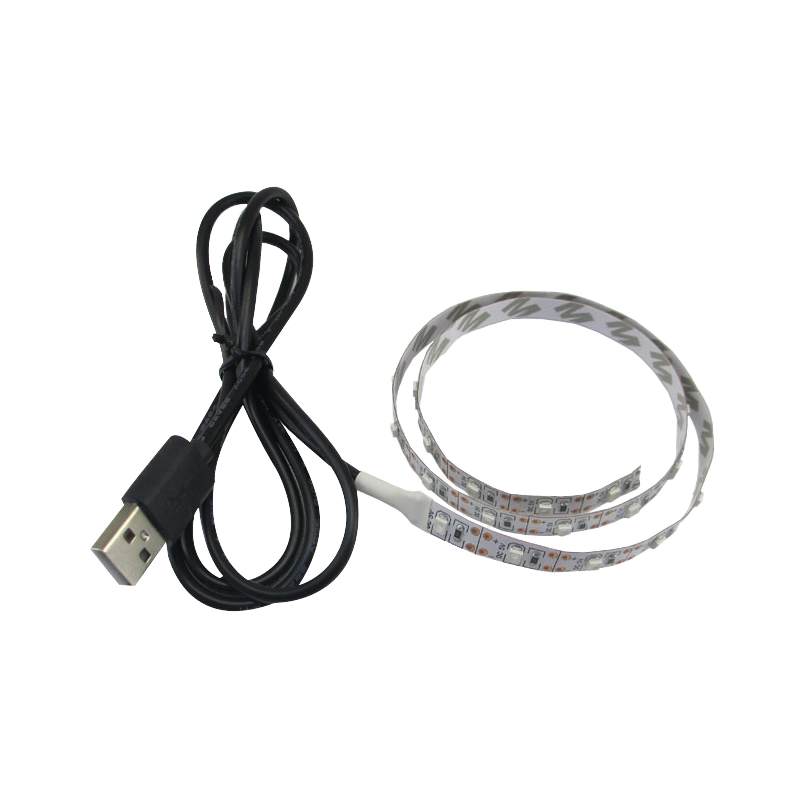 USB SMD2835 LED Strip Light 5V IP20 TV Backlight Home Decoration with 2700-3200K & 6000-6500K Color CRI80 6W