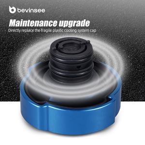 BEVINSEE, cubierta de tanque de agua de repuesto para refrigeración, tapa de tanque de radiador de aluminio para <span class=keywords><strong>BMW</strong></span> X5 E53 3.0i 2000-2006 - Product Image 5