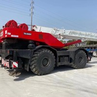 Grue tout-terrain Tadano TR-500EX d'occasion de 50 tonnes avec flèche télescopique de 34,1 m, transmission 4x4 pour travaux de levage dans l'exploitation minière et la construction